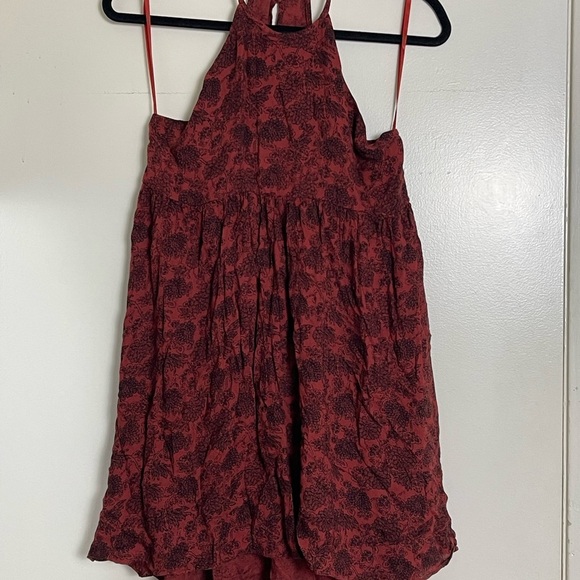 Kimchi Blue Red Sundress High-Low Backless Sleeveless - Picture 4 of 8